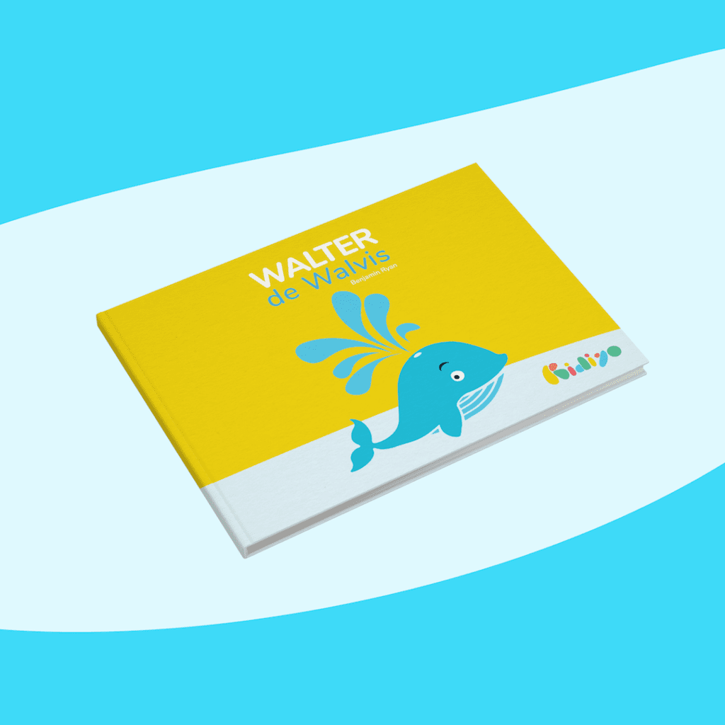 Walter de walvis een educatief kinderboek over het plasticprobleem.