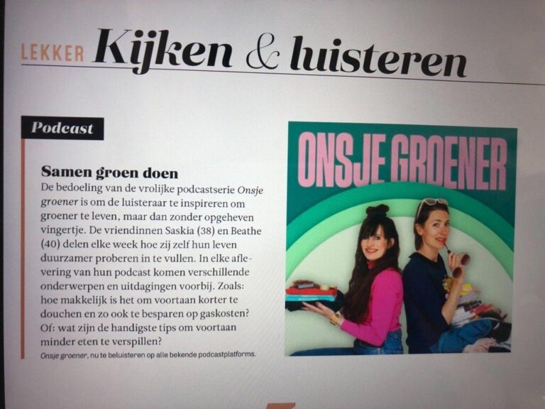 Duurzame podcast in Margriet