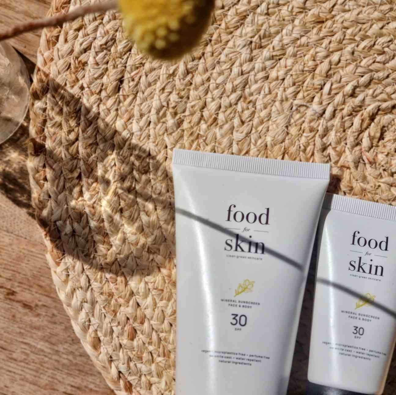 Kortingscode duurzame zonnebrand van Food for Skin